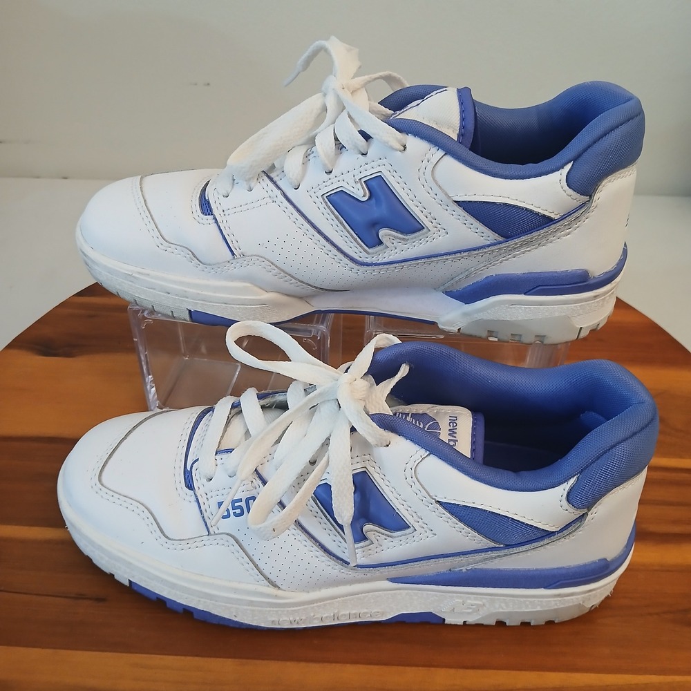 New Balance 550 Mens 6 White Blue Running Shoes Sneakers BBW550WB